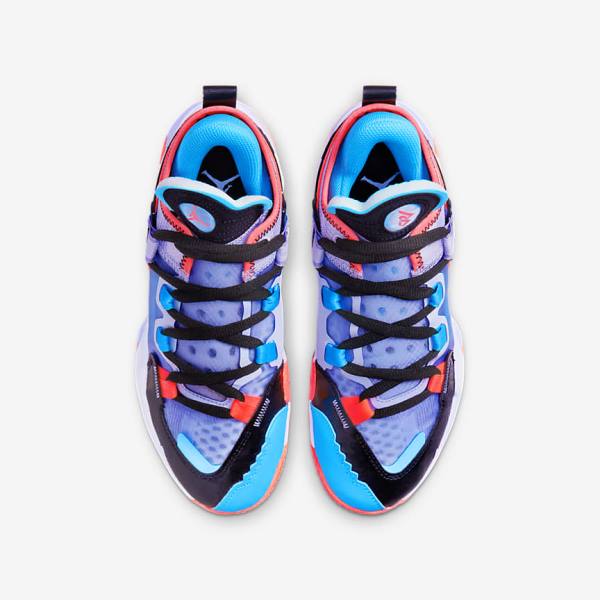 Black / Blue / Light Red Nike Jordan Why Not Zer0.5 Older Kids' Basketball Shoes | NK305KRS