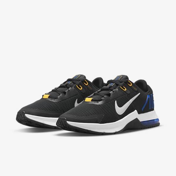 Black / Blue / Orange / Grey Nike Air Max Alpha Trainer 4 Men's Training Shoes | NK059YEI