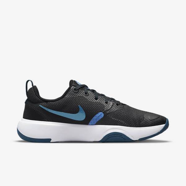 Black / Blue / White Nike City Rep TR Women's Training Shoes | NK409DRP