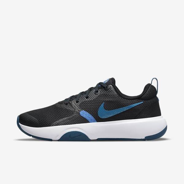 Black / Blue / White Nike City Rep TR Women\'s Training Shoes | NK409DRP