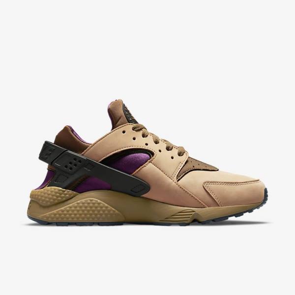 Black / Brown Nike Air Huarache LE Men's Sneakers | NK547QRC