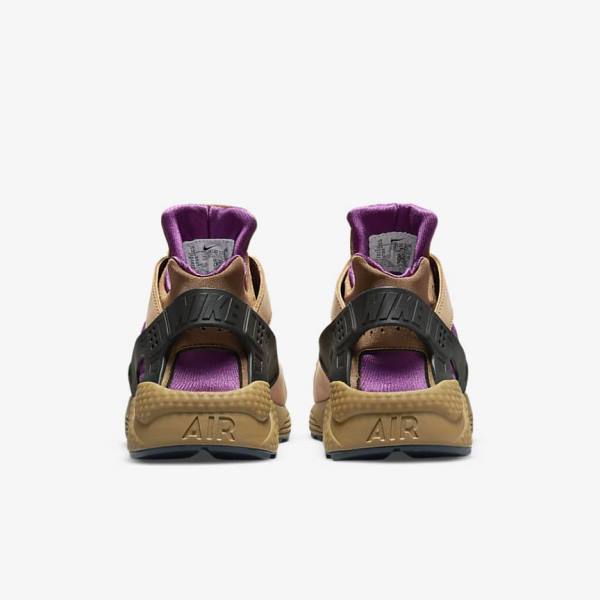 Black / Brown Nike Air Huarache LE Men's Sneakers | NK547QRC