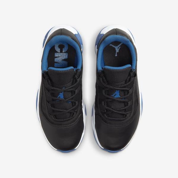 Black / Dark Blue / White Nike Air Jordan 11 CMFT Low Older Kids' Sneakers | NK462PNQ