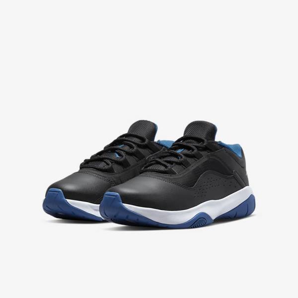 Black / Dark Blue / White Nike Air Jordan 11 CMFT Low Older Kids' Sneakers | NK462PNQ