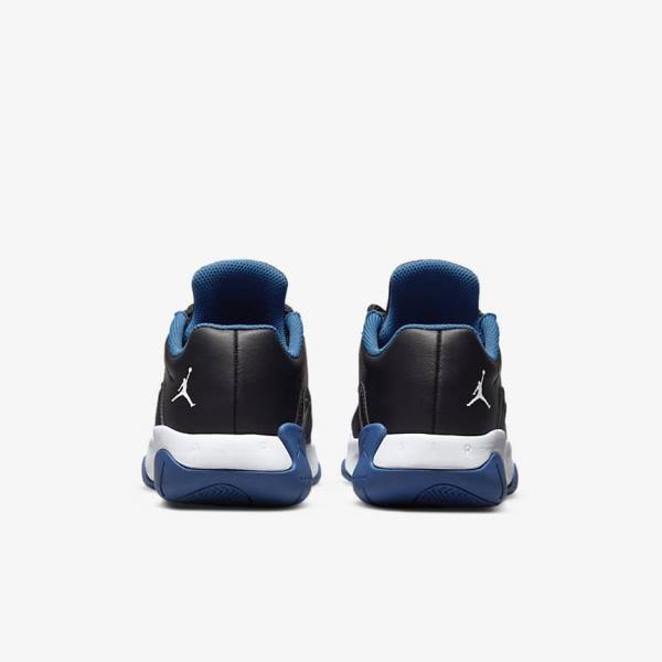 Black / Dark Blue / White Nike Air Jordan 11 CMFT Low Older Kids' Sneakers | NK462PNQ