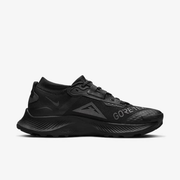 Black / Dark Grey / Black Nike Pegasus Trail 3 GORE-TEX Waterproof Trail Women's Running Shoes | NK341VFS