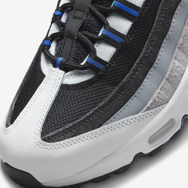 Black / Dark Grey / Blue Nike Air Max 95 Men's Sneakers | NK507AXO