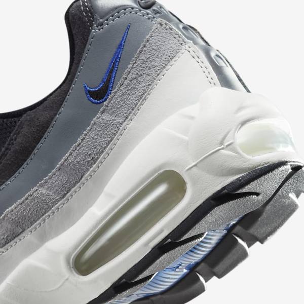 Black / Dark Grey / Blue Nike Air Max 95 Men's Sneakers | NK507AXO