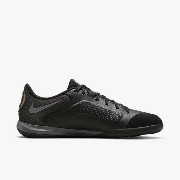 Black / Dark Grey / Metal Gold / Black Nike Tiempo Legend 9 Academy IC Indoor-Court Women's Football Shoes | NK479DBO