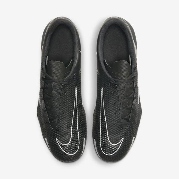 Black / Dark Grey / Metal Silver Nike Phantom GT2 Club MG Multi-Ground Women's Football Shoes | NK352GLQ