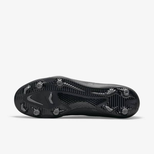 Black / Dark Grey / Metal Silver Nike Phantom GT2 Club MG Multi-Ground Men's Football Shoes | NK850WDG