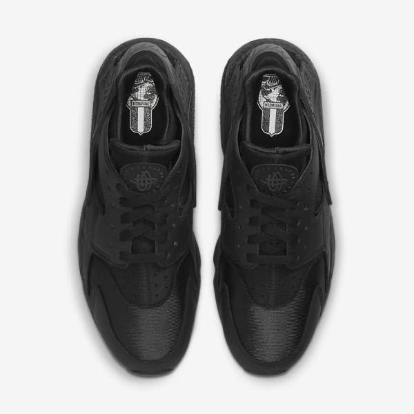 Black / Dark Grey Nike Air Huarache Men's Sneakers | NK617DNU