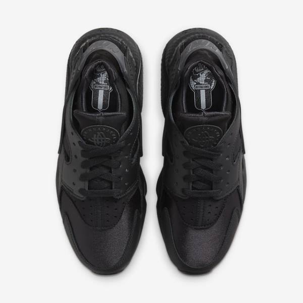 Black / Dark Grey Nike Air Huarache Women's Sneakers | NK953TAK