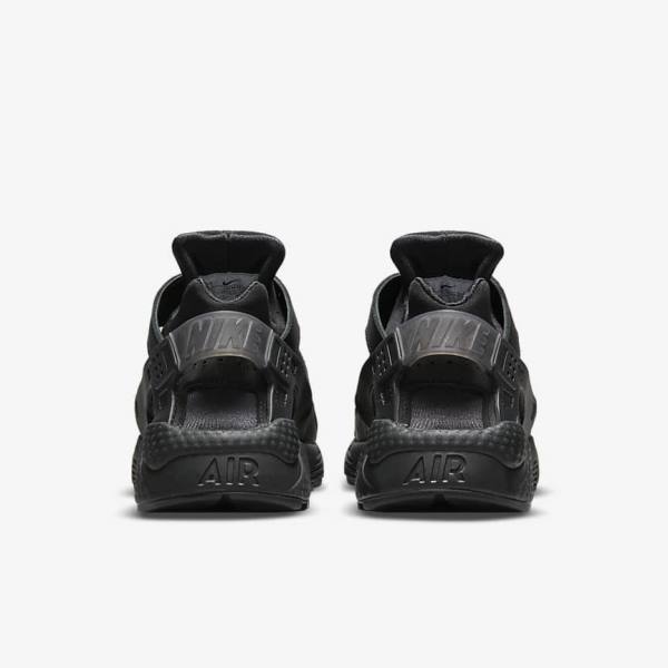 Black / Dark Grey Nike Air Huarache Women's Sneakers | NK953TAK