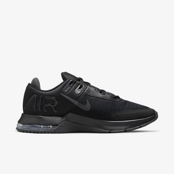 Black / Dark Grey Nike Air Max Alpha Trainer 4 Men's Training Shoes | NK807HAX