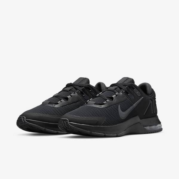 Black / Dark Grey Nike Air Max Alpha Trainer 4 Men's Training Shoes | NK807HAX