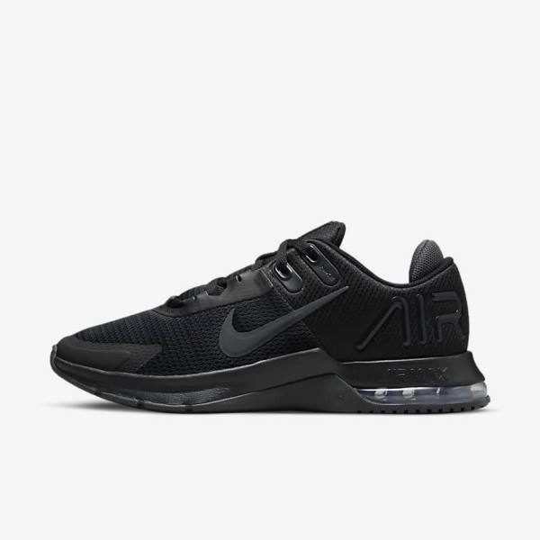 Black / Dark Grey Nike Air Max Alpha Trainer 4 Men\'s Training Shoes | NK807HAX