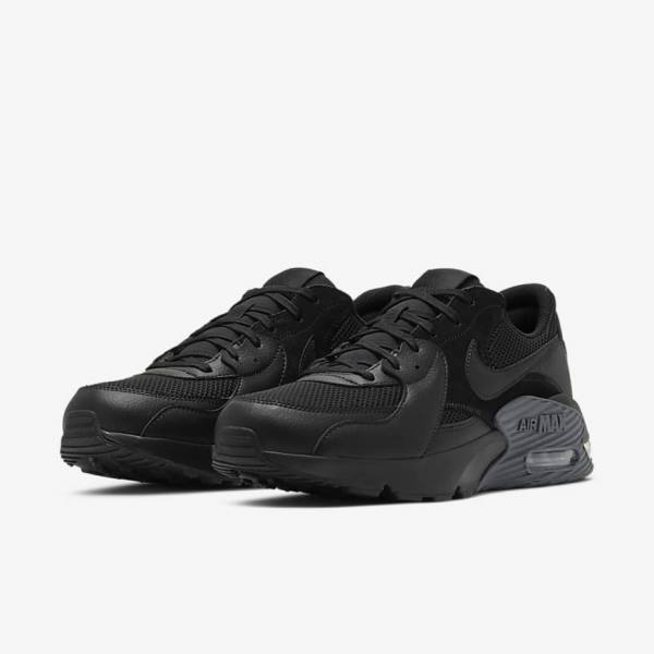 Black / Dark Grey Nike Air Max Excee Men's Sneakers | NK961VFM