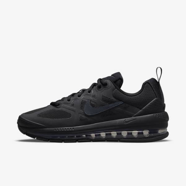 Black / Dark Grey Nike Air Max Genome Men\'s Sneakers | NK857SVF