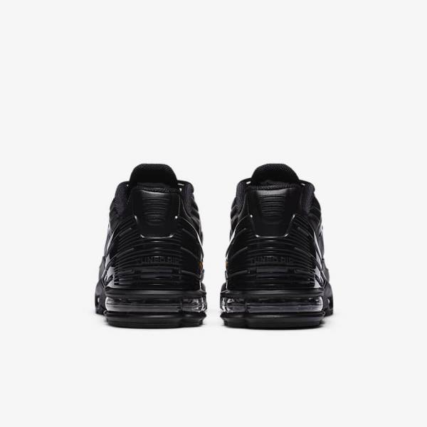 Black / Dark Grey Nike Air Max Plus 3 Leather Men's Sneakers | NK396XQL