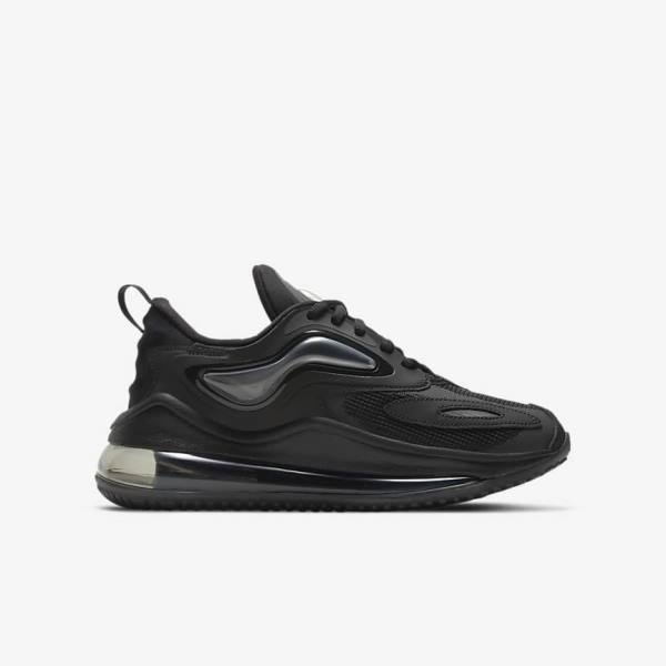 Black / Dark Grey Nike Air Max Zephyr Older Kids' Sneakers | NK903TXE