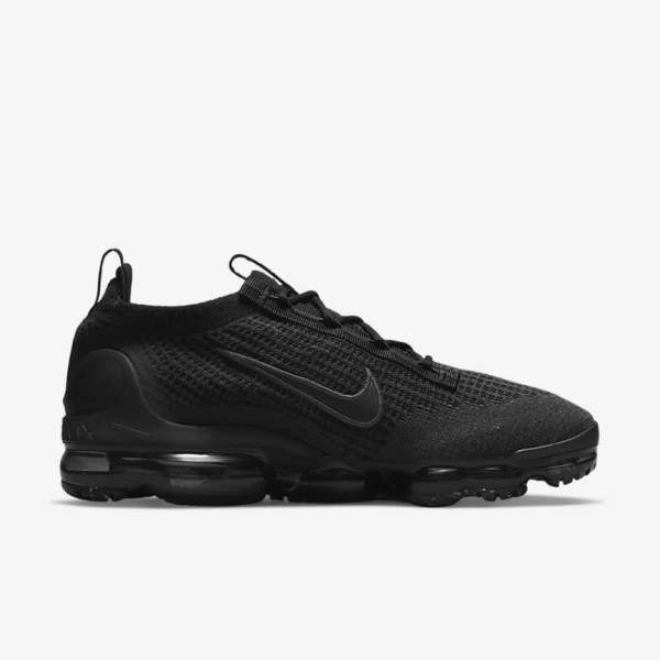 Black / Dark Grey Nike Air VaporMax 2021 FK Men's Sneakers | NK893BTC