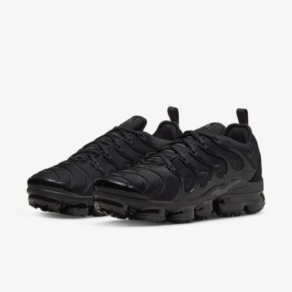 Black / Dark Grey Nike Air VaporMax Plus Men's Sneakers | NK015TQV