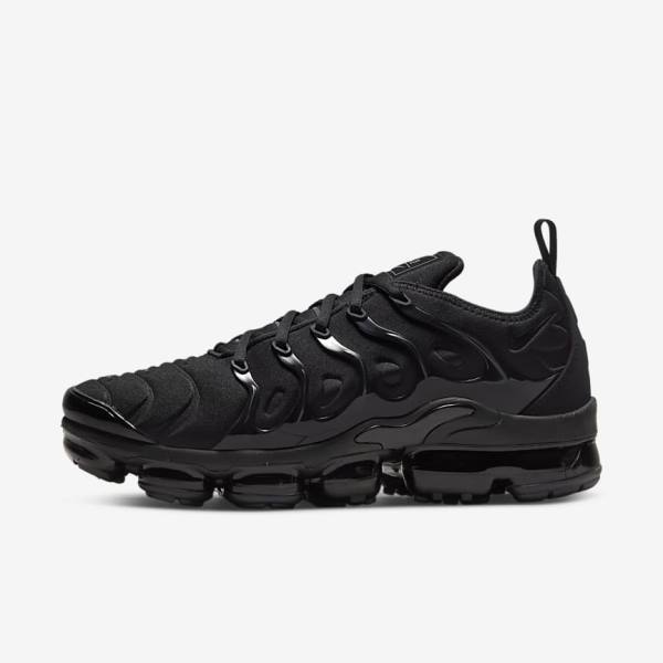 Black / Dark Grey Nike Air VaporMax Plus Men\'s Sneakers | NK015TQV