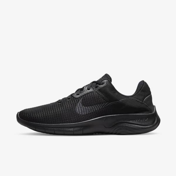 Black / Dark Grey Nike Flex Experience Run 11 Next Nature Road Men\'s Running Shoes | NK941VYS