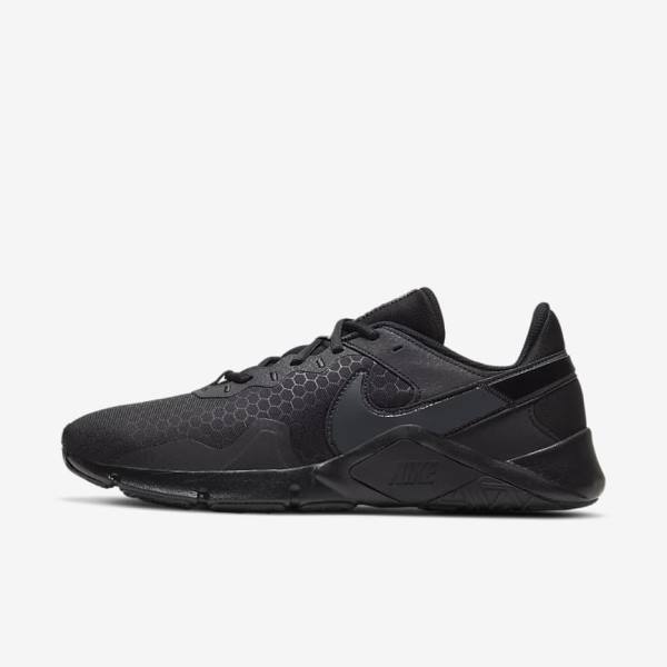 Black / Dark Grey Nike Legend Essential 2 Men\'s Training Shoes | NK978TWZ