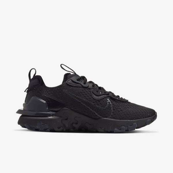 Black / Dark Grey Nike React Vision Men's Sneakers | NK098WQL