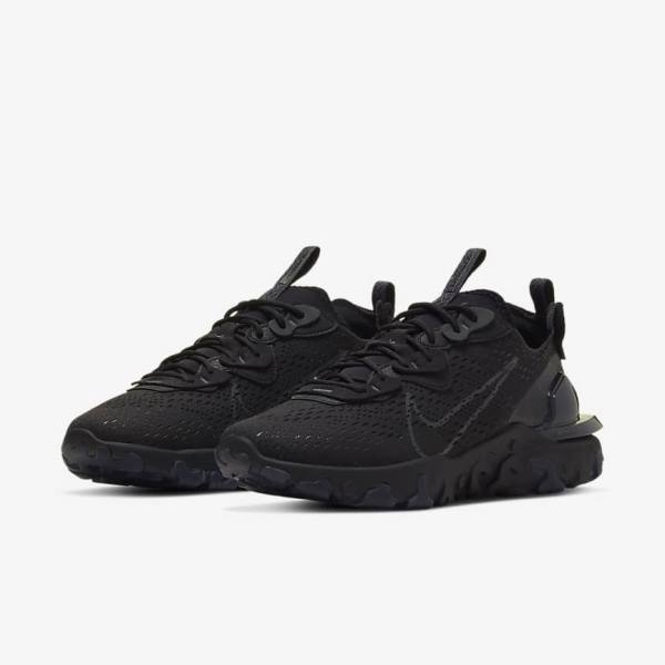 Black / Dark Grey Nike React Vision Men's Sneakers | NK098WQL