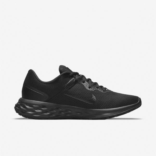 Black / Dark Grey Nike Revolution 6 Next Nature Road Men's Running Shoes | NK845ZVU