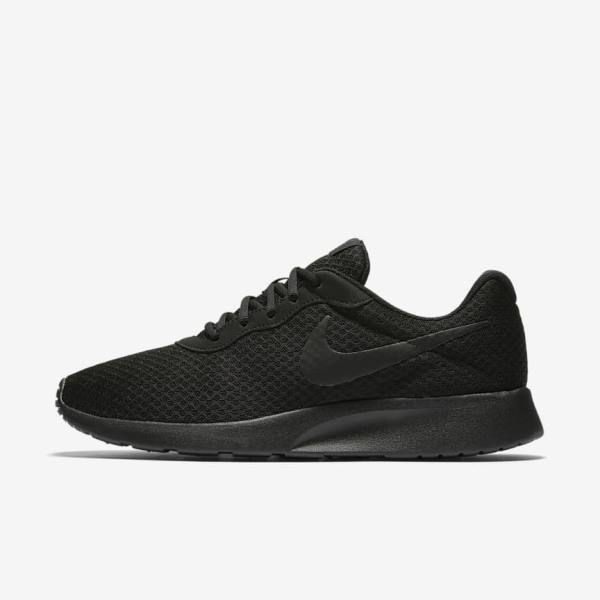 Black / Dark Grey Nike Tanjun Men\'s Sneakers | NK879WSF