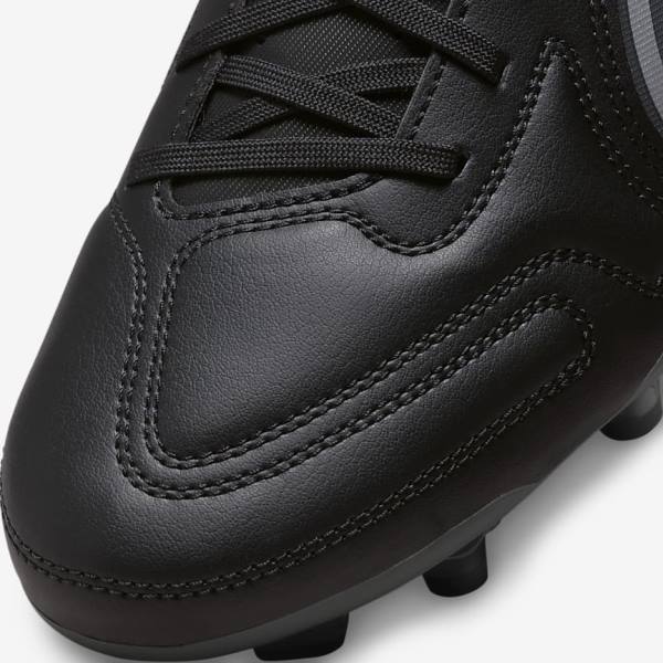 Black / Dark Grey Nike Tiempo Legend 9 Club MG Multi-Ground Men's Football Shoes | NK324EFV