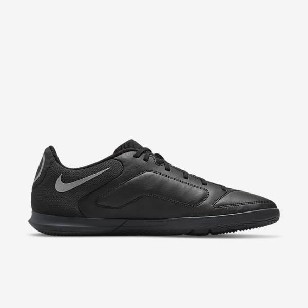 Black / Dark Grey Nike Tiempo Legend 9 Club IC Indoor-Court Men's Football Shoes | NK806QIS