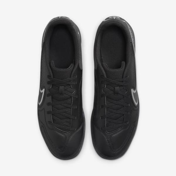 Black / Dark Grey Nike Tiempo Legend 9 Club IC Indoor-Court Men's Football Shoes | NK806QIS