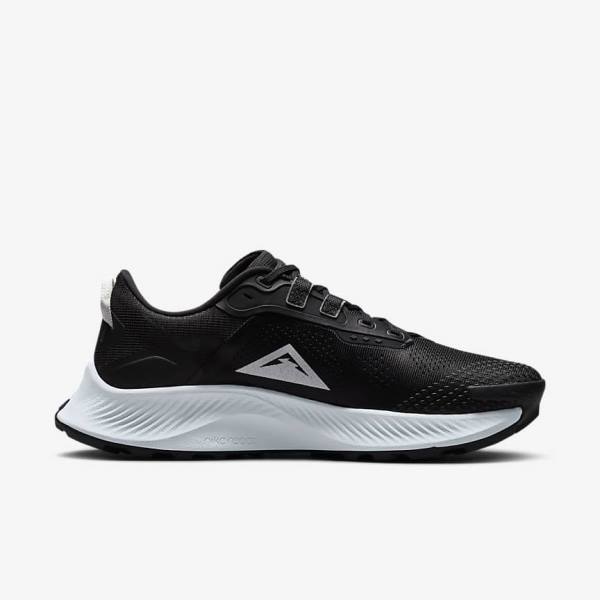 Black / Dark Grey / Platinum Nike Pegasus Trail 3 Trail Women's Running Shoes | NK527RSX