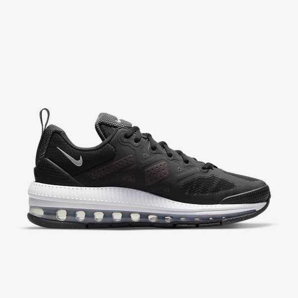 Black / Dark Grey / White / Black Nike Air Max Genome Women's Sneakers | NK075UMD