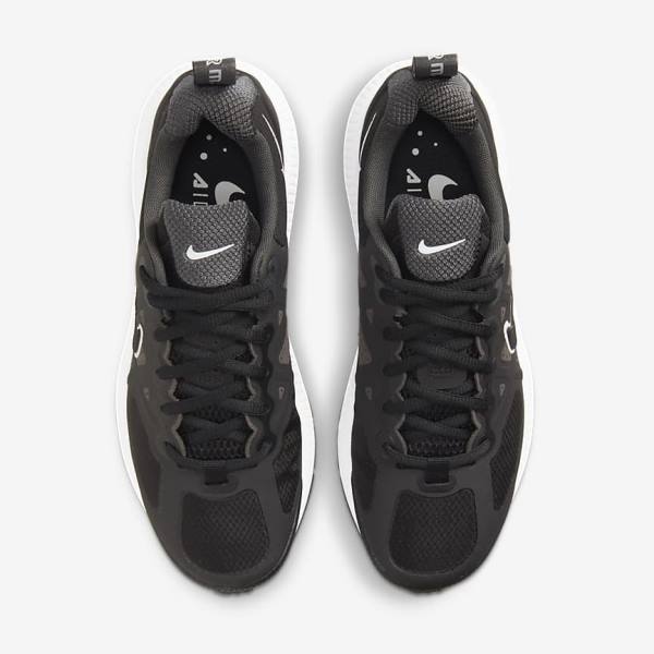 Black / Dark Grey / White / Black Nike Air Max Genome Women's Sneakers | NK075UMD