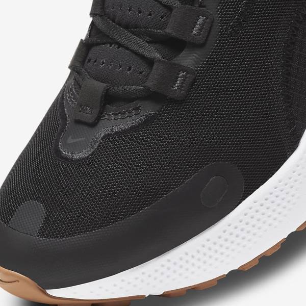 Black / Dark Grey / White / Black Nike React Escape Run Road Women's Running Shoes | NK284UDZ