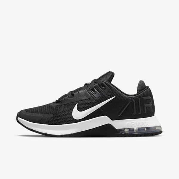 Black / Dark Grey / White Nike Air Max Alpha Trainer 4 Men\'s Training Shoes | NK736RXQ