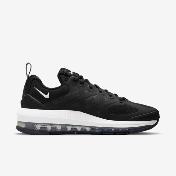 Black / Dark Grey / White Nike Air Max Genome Men's Sneakers | NK628SIJ