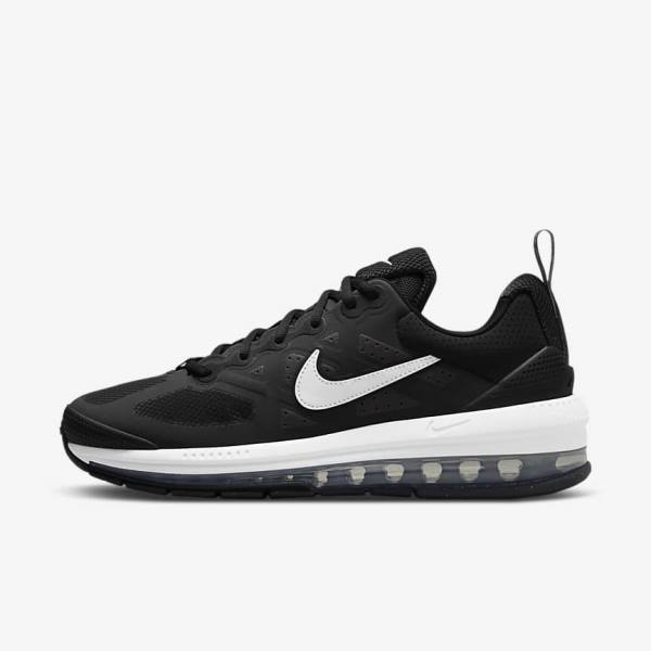 Black / Dark Grey / White Nike Air Max Genome Men\'s Sneakers | NK628SIJ