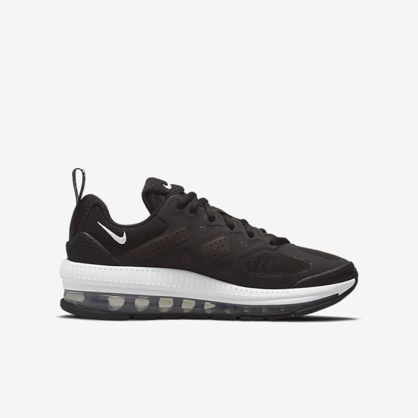 Black / Dark Grey / White Nike Air Max Genome Older Kids' Sneakers | NK942EZX