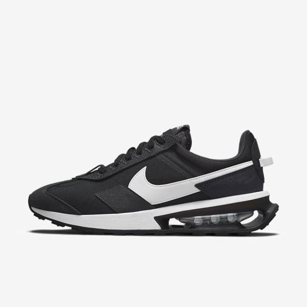 Black / Dark Grey / White Nike Air Max Pre-Day Men\'s Sneakers | NK097EIU