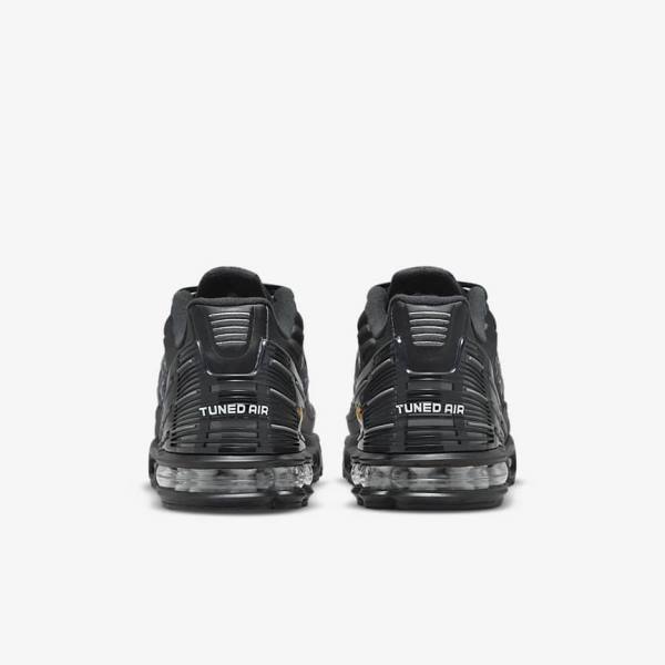 Black / Dark Grey / White Nike Air Max Plus 3 Men's Sneakers | NK825TFZ