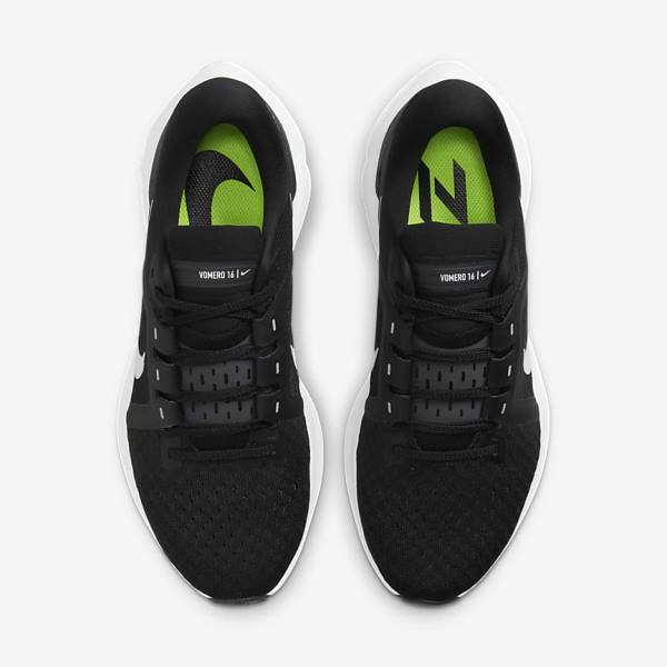 Black / Dark Grey / White Nike Air Zoom Vomero 16 Road Women's Running Shoes | NK450BIA