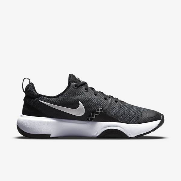 Black / Dark Grey / White Nike City Rep TR Women's Training Shoes | NK753PRX