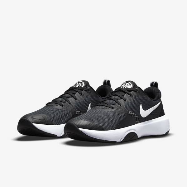 Black / Dark Grey / White Nike City Rep TR Women's Training Shoes | NK753PRX